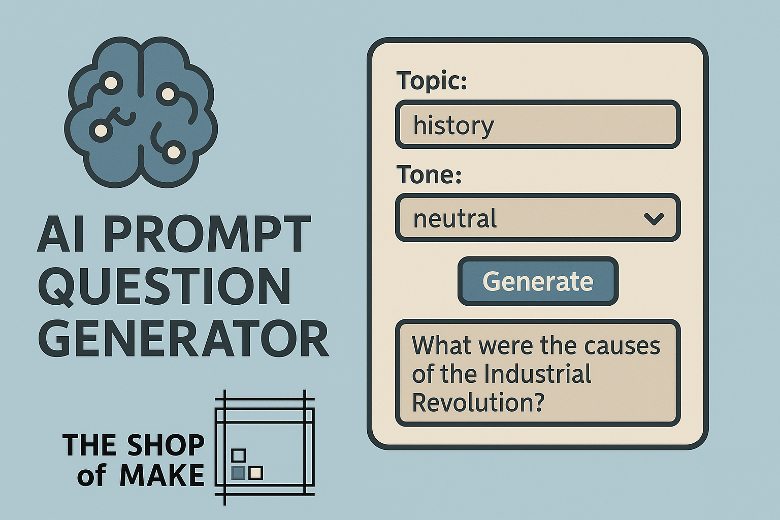 AI Prompt Generator Interface Example